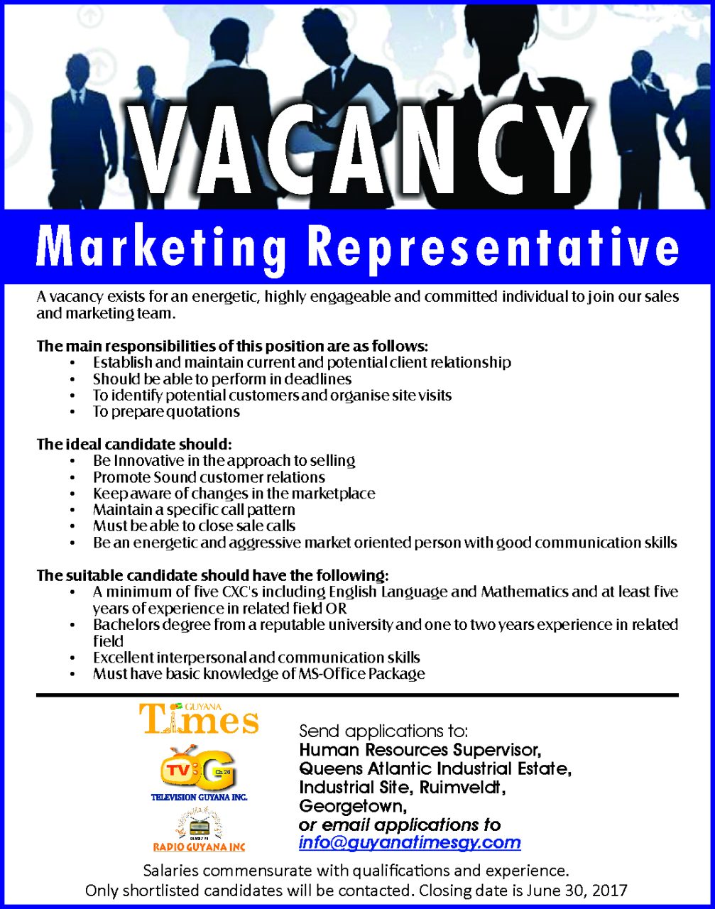 Career Opportunities Guyana Times