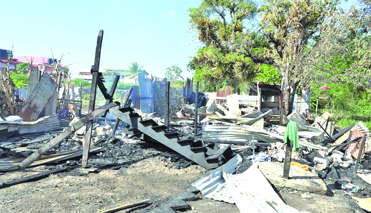 8 Homeless After Fire Guts La Grange Home On New Years Day Guyana Times