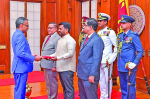 Guyana’s High Commissioner to Sri Lanka accredited