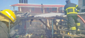 ECD house destroyed by fire, 2 nearby houses damaged