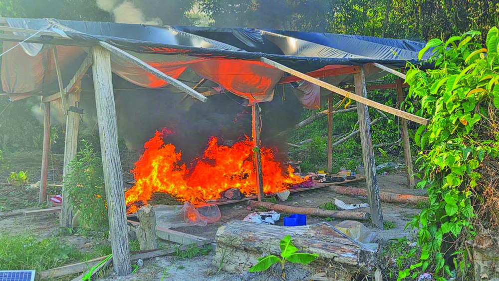 Police destroy $26.8M worth of ganja at Wiruni