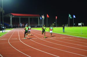 Compton Caeser and Tyrell Peters stunned the visitors in the 100m