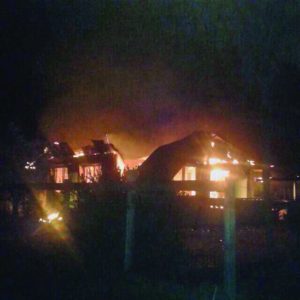 Fire ravages the couple’s Onderneeming home 