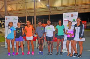 The successful Martinique female team after winning the championship