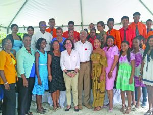 President David Granger and First Lady Sandra Granger with participants 