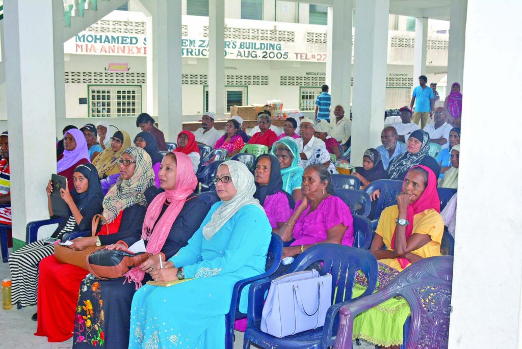 A section of the gathering at the Meten-Meer-Zorg Islamic Complex on Saturday