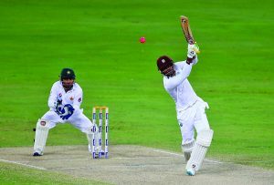 Marlon Samuels played some delightful shots before falling for 76