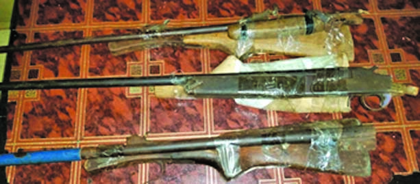 The shotguns that were found in Kato 