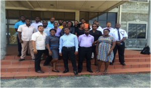 Presenters and participants in the TIP Training Course for investigators from the Force’s CID Major Crimes Unit 