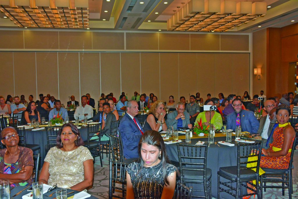 Guests and awardees gathered at the Marriott Hotel on Friday night for the Guyana Tourism Authority Awards ceremony 
