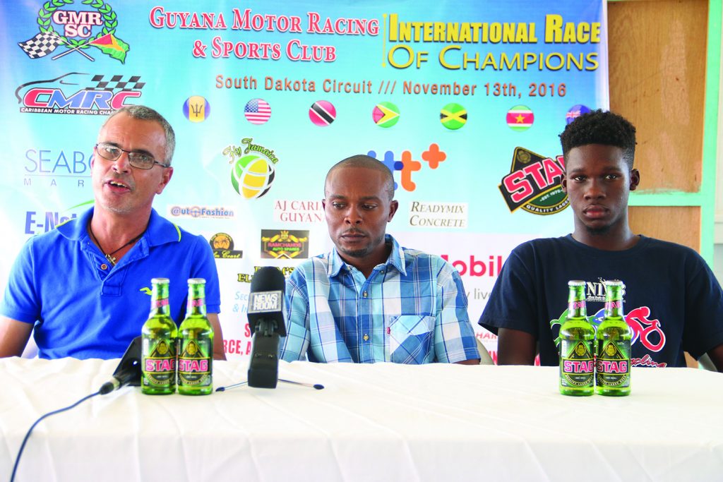 Barbadians! (L-R)  Team Manager Kurt Seabra, Shawn Eversley,  and Tremaine  Forde-Catwell  