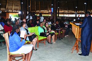 The First Lady and several Ministers addressed the gathering on Wednesday