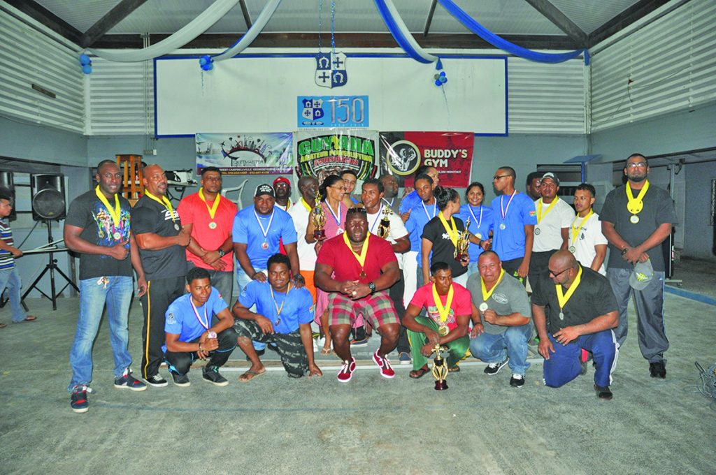 Top athletes strike a pose after receiving their spoils 