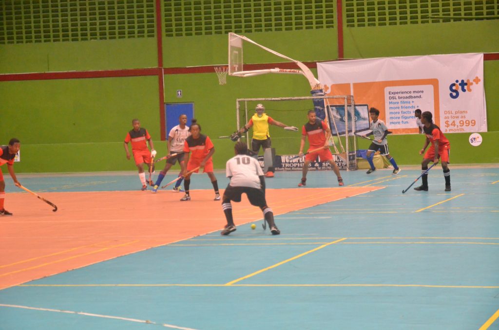 Action in the tournament