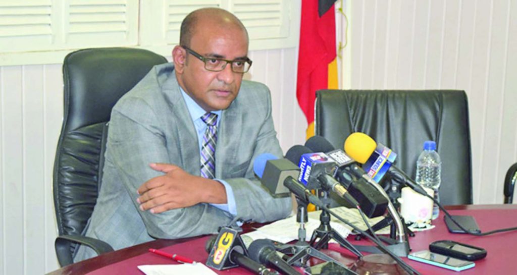 Opposition Leader Bharrat Jagdeo 