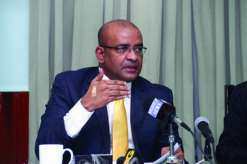 Opposition Leader  Bharrat Jagdeo