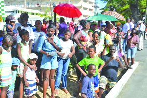 Spectators gathered to witness the Remembrance Day wreath laying ceremony