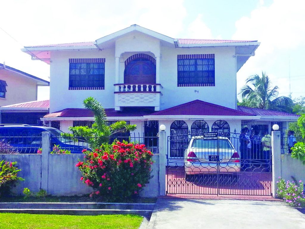 The home of former Home Affairs Minister Clement Rohee which gunmen invaded  