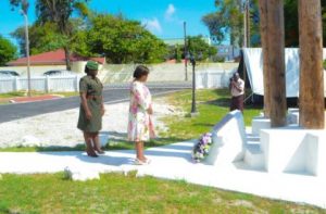 High Commissioner of the Republic of South Africa, Xoliswa Nomathamsanqa Ngwevela, visited the African Liberation Monument to lay a wreath in commemoration of those who continue to fight for freedom from human bondage