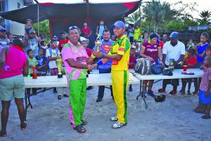  Hafeez Ali (left) and Timothy Andrews were on opposite sides but will team up on Saturday night at Everest against Hyde Park