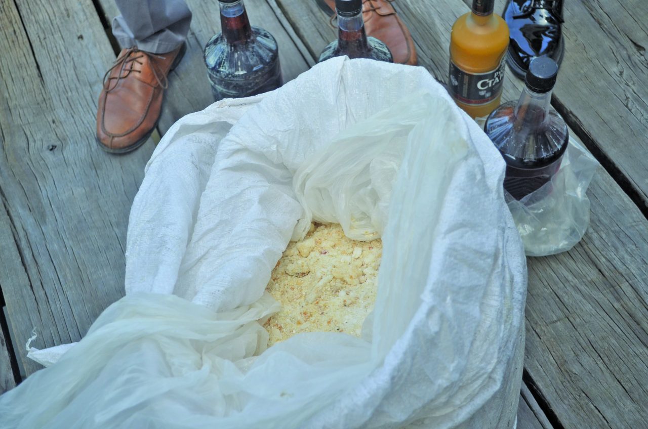 A quantity of the cocaine which was dumped on Friday