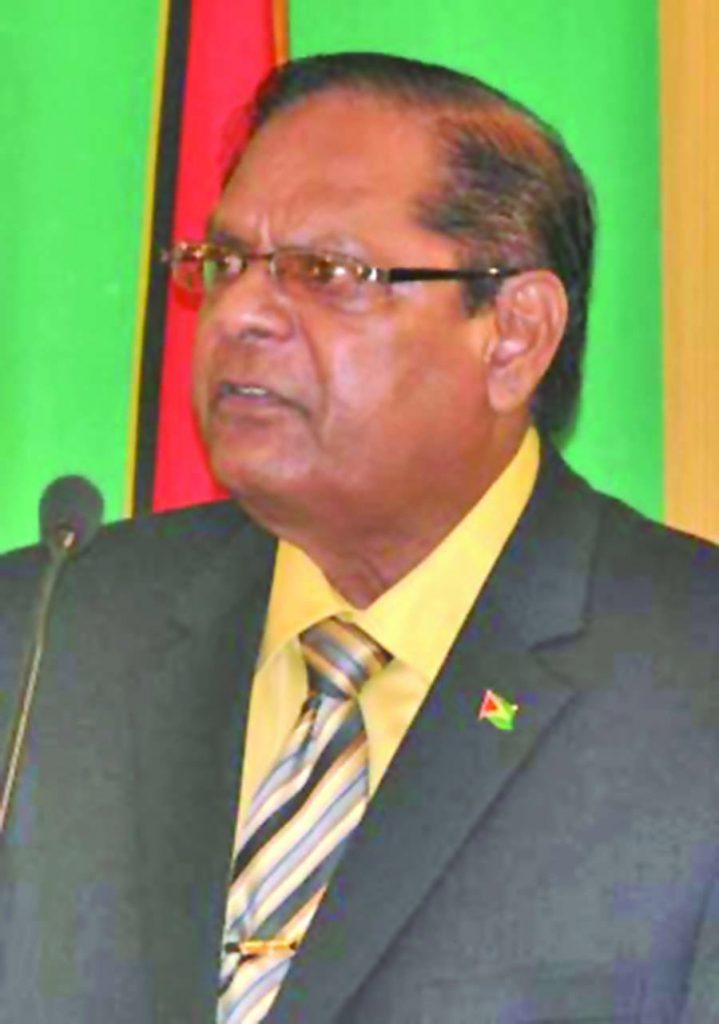 Prime Minister  Moses Nagamootoo