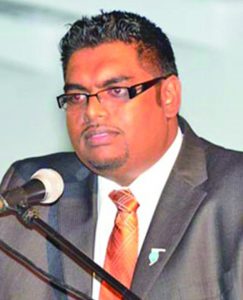 Opposition MP Irfaan Ali 