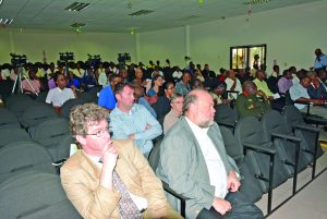 The Diplomatic Corps among invitees at the launching ceremony on Friday 