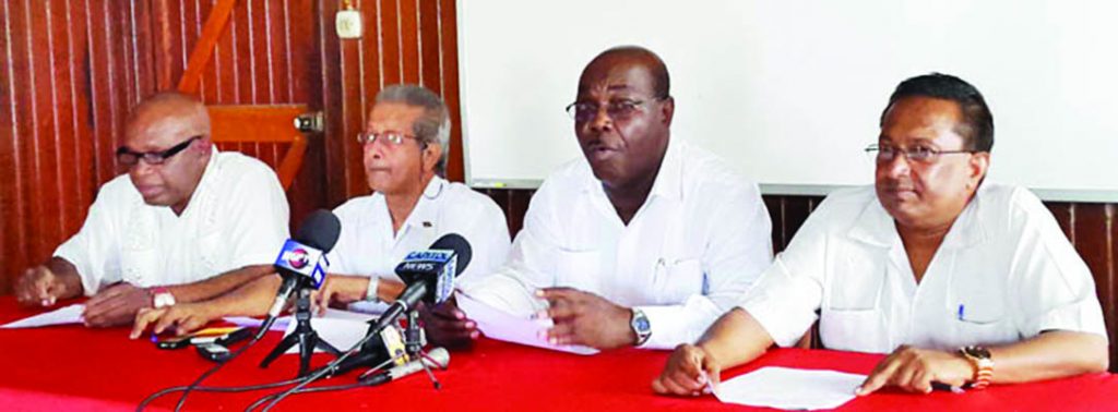 Members of the Federation of Independent Trade Unions of Guyana (FITUG)