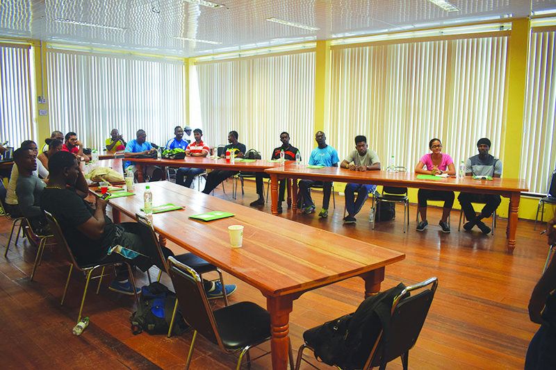 The 23 participants paying keen attention to Dr Kyle Pierce’s presentation on the final day