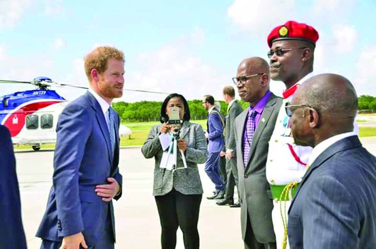 HRH Prince Harry of Wales arrived in Guyana on Friday for a three-day state visit