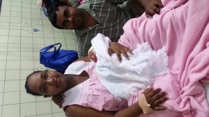 Jason and Venita Narine with their Chirstmas baby