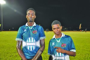 Pouderoyen’s super duo, Esan Nelson (right) and Kayode King 