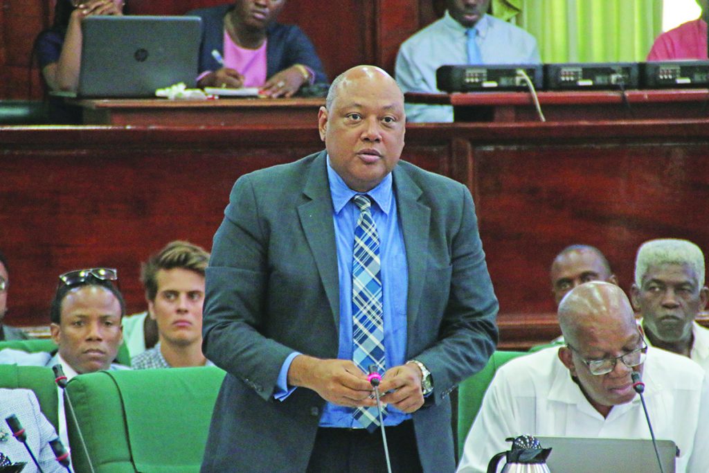 Natural Resources Minister Raphael Trotman  