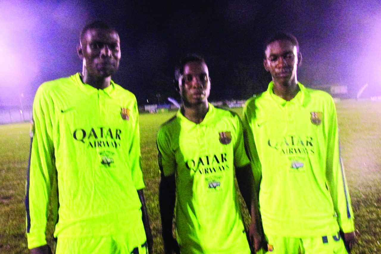 Botofago marksmen; from left Shawn Haynes, Kellon Primo and Jashawn Moore