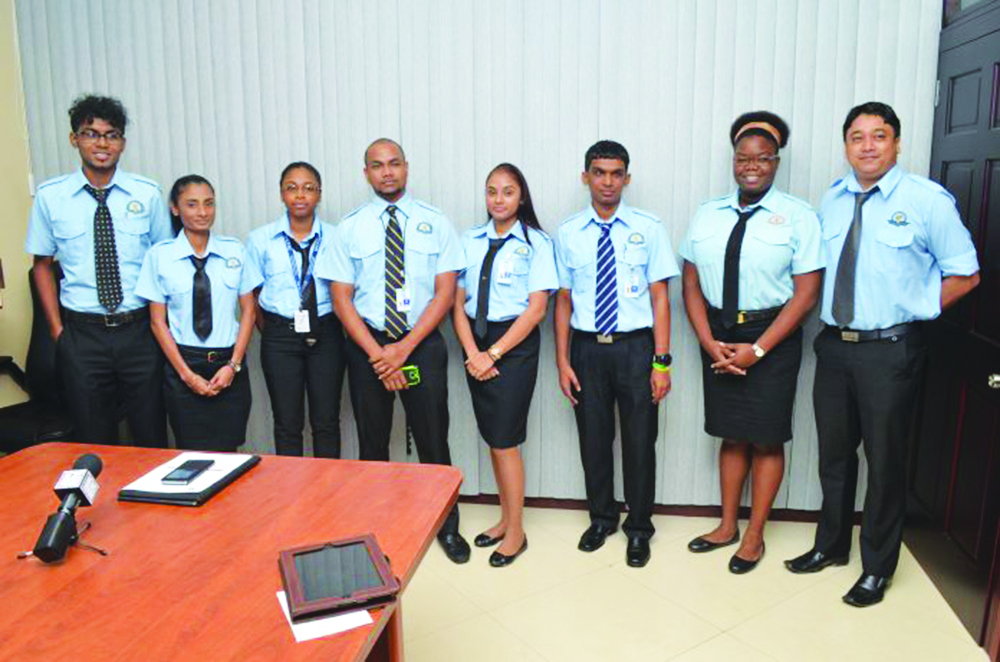 The batch of Guyana Civil Aviation Authority (GCAA) Air Traffic Controller trainees who returned from their training in Jamaica  