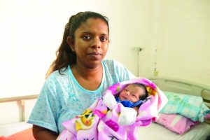 Dhanwantie Singh was the first to deliver her baby at the Georgetown Public Hospital 