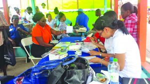 More than 100 persons from the Linden community benefited from the diabetes testing outreach held on Friday  