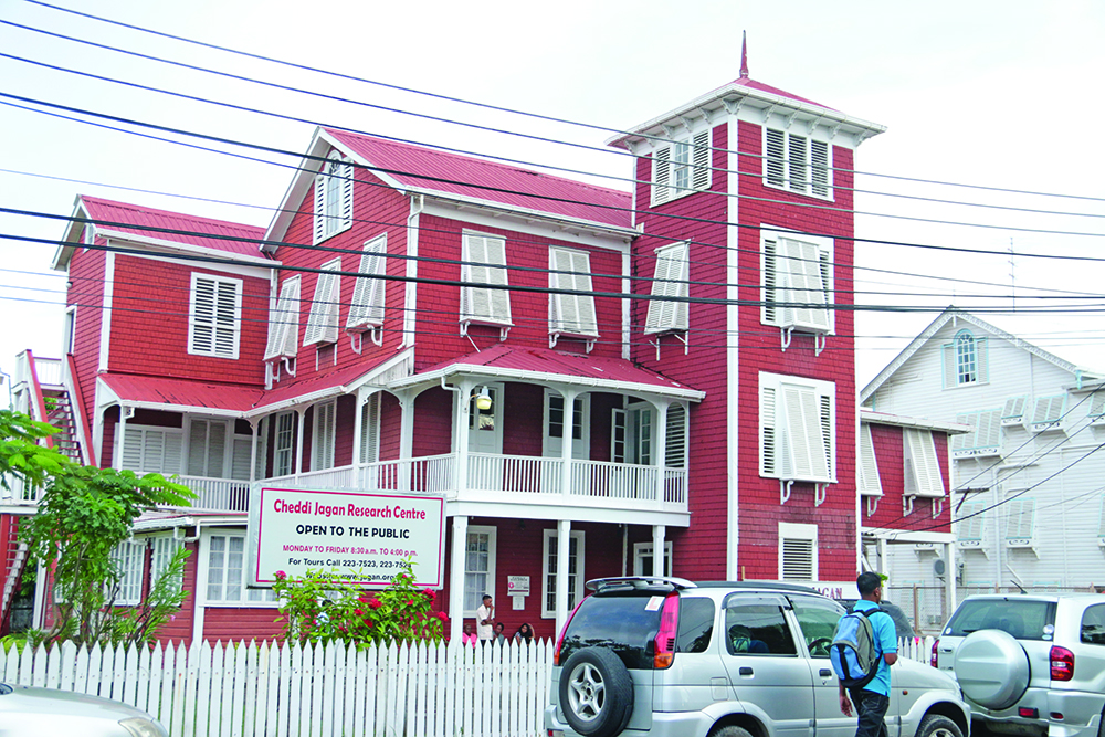 The Red House which houses the Cheddi Jagan Research Centre