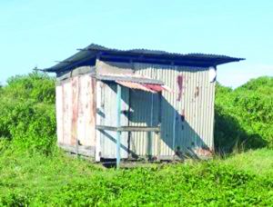 The shack in which Keneiz was raped and murdered