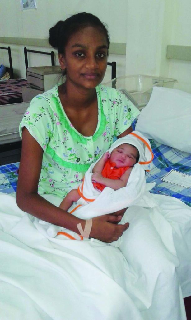 Soma Devi Lall and her bundle of joy