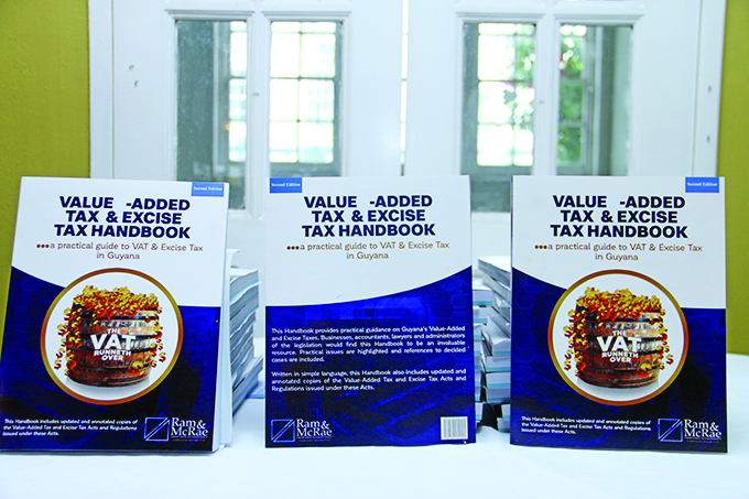 “VAT runeth over” - Chartered Accountant Christopher Ram launched his handbook on Monday evening at the Georgetown Club 