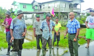 Heavy rainfall caused major flooding in Zeelugt and Tuschen New Schemes on the West Coast of Demerara (WCD). According to the residents, floodwater has now risen so high that it is entering their homes