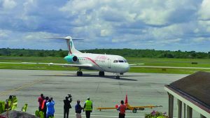 Fly AllWays on its inaugural flight to Guyana in August 2016