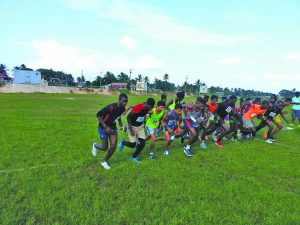 And they are off! The Under-20 runners face the trail head on in a wonderful turn out of athletes 