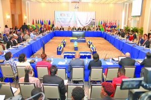 Caricom Heads and members of various delegations gathered at the 28th Inter-sessional Meeting