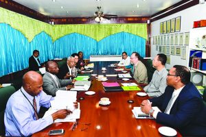 Caricom Chairman, President David Granger briefed Caricom Secretary General Ambassador Irwin LaRocque and other representatives on the upcoming Heads of Government Meeting