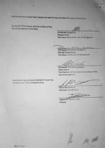 The signatories to the original contract 