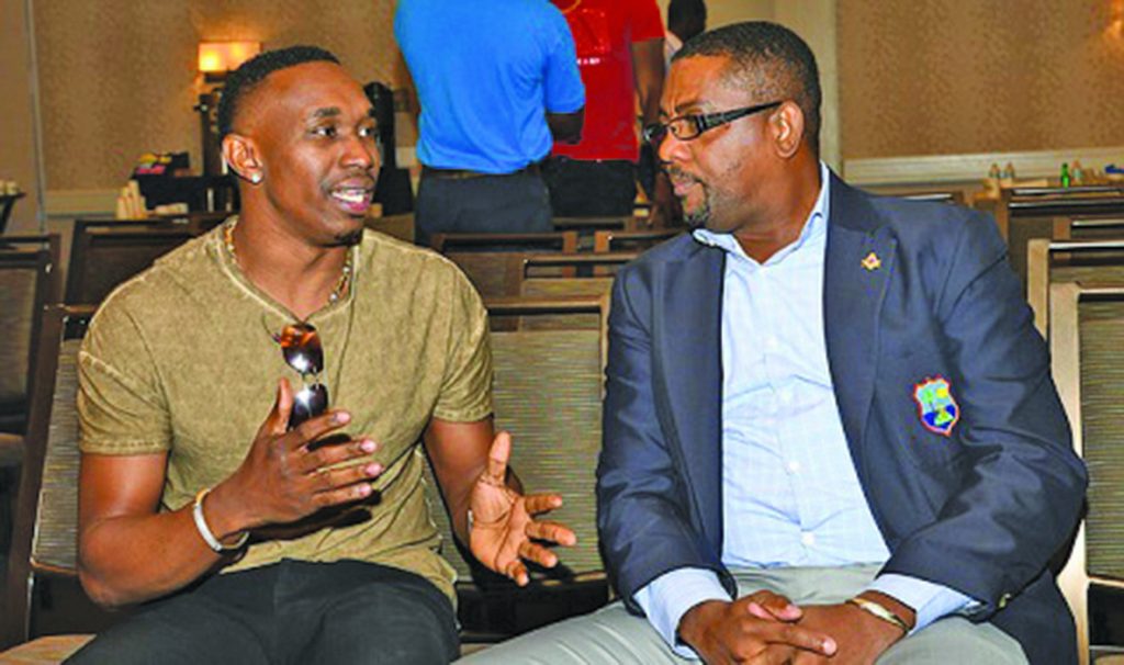 WICB President Dave Cameron (left) and some West Indian players have been logger heads over the years 