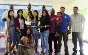  BVA’s Female Club team for 2016 Corriverton Jets pose with Officials after receiving the award 